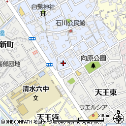 静岡県静岡市清水区石川本町6周辺の地図