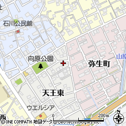 静岡県静岡市清水区天王東12-19周辺の地図