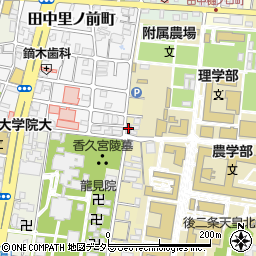 京都府京都市左京区北白川追分町144周辺の地図