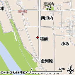 京都府亀岡市河原林町勝林島（越前）周辺の地図