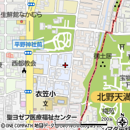 京都府京都市北区平野宮本町52周辺の地図