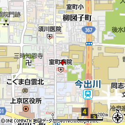 京都府京都市上京区裏築地町86周辺の地図
