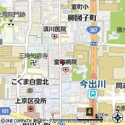 京都府京都市上京区裏築地町86-1周辺の地図