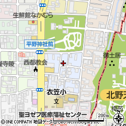 京都府京都市北区平野宮本町28周辺の地図