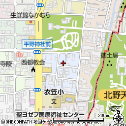 京都府京都市北区平野宮本町29周辺の地図