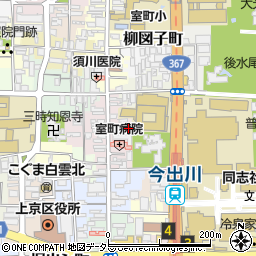 京都府京都市上京区裏築地町86-6周辺の地図