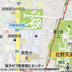 京都府京都市北区平野宮本町51周辺の地図
