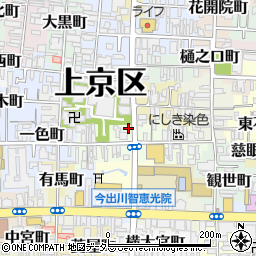 京都府京都市上京区五辻町69-3周辺の地図