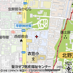 京都府京都市北区平野宮本町27周辺の地図