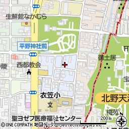 京都府京都市北区平野宮本町46周辺の地図