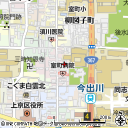 京都府京都市上京区裏築地町周辺の地図