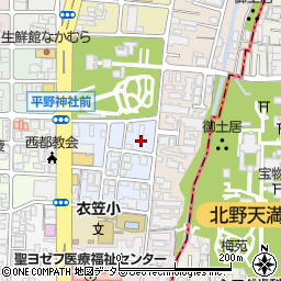 京都府京都市北区平野宮本町53周辺の地図