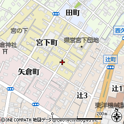 静岡県静岡市清水区宮下町周辺の地図