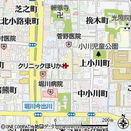 京都府京都市上京区水落町周辺の地図