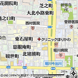 京都府京都市上京区山名町周辺の地図