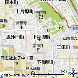 京都府京都市上京区上神輿町262周辺の地図