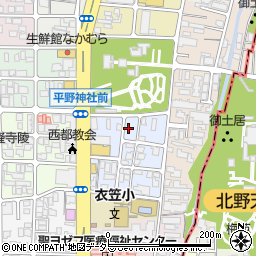 京都府京都市北区平野宮本町26周辺の地図