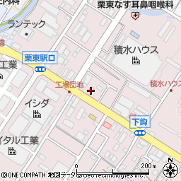 滋賀県栗東市下鈎842周辺の地図