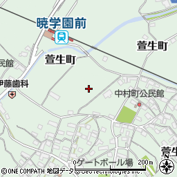 三重県四日市市中村町周辺の地図