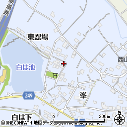 愛知県大府市長草町東忍場15-1周辺の地図