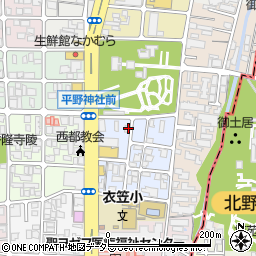 京都府京都市北区平野宮本町16周辺の地図