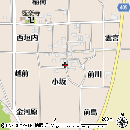 京都府亀岡市河原林町勝林島小坂周辺の地図