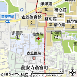 仙壽院周辺の地図
