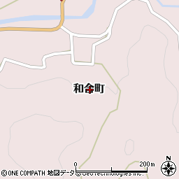 愛知県豊田市和合町周辺の地図