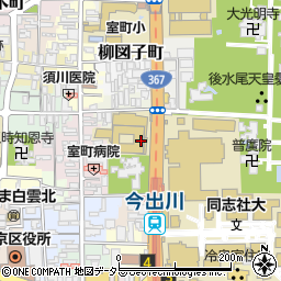 同志社大学　寒梅館周辺の地図