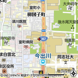 同志社大学　寒梅館周辺の地図