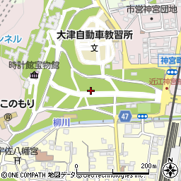 滋賀県大津市神宮町周辺の地図