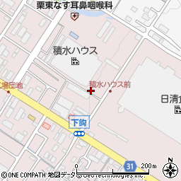 滋賀県栗東市下鈎668-1周辺の地図