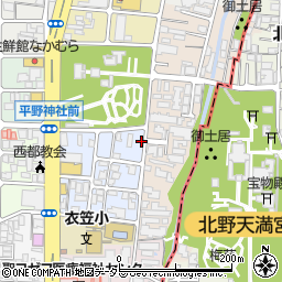 京都府京都市北区平野宮本町39周辺の地図