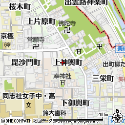 尚美流京都中央支部周辺の地図
