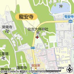 京都府京都市右京区龍安寺住吉町周辺の地図
