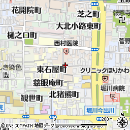 京都府京都市上京区藤木町周辺の地図