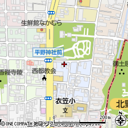 京都府京都市北区平野宮本町19周辺の地図