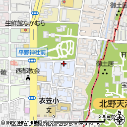 京都府京都市北区平野宮本町33周辺の地図