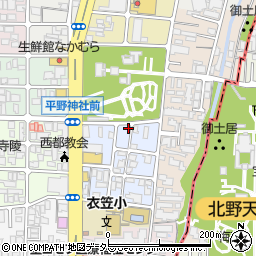 京都府京都市北区平野宮本町32周辺の地図