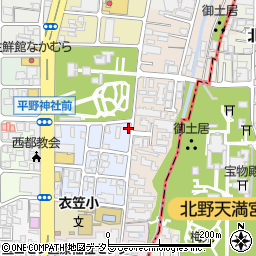 京都府京都市北区平野宮本町38周辺の地図