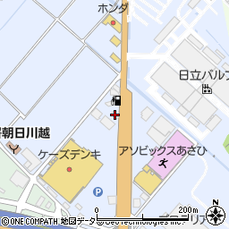 モスバーガー三重朝日店周辺の地図