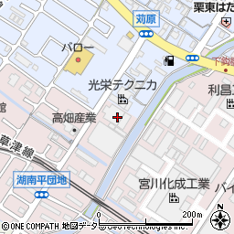 滋賀県栗東市下鈎1158-2周辺の地図