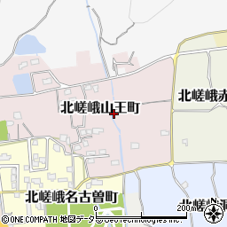 京都府京都市右京区北嵯峨山王町周辺の地図