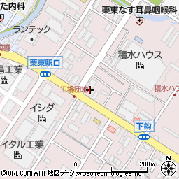 滋賀県栗東市下鈎841周辺の地図