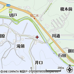 愛知県豊田市下山田代町井口周辺の地図