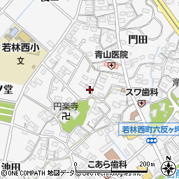 愛知県豊田市若林西町上ノ山周辺の地図