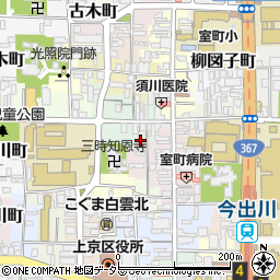 京都府京都市上京区上立売町19周辺の地図