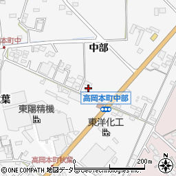 愛知県豊田市高岡本町中部365周辺の地図