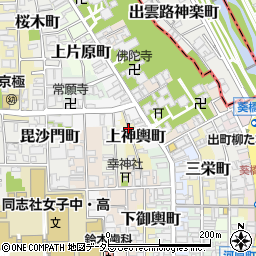 京都府京都市上京区上神輿町周辺の地図