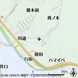 愛知県豊田市花沢町椎ノ木周辺の地図
